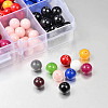 1 Box 10-color Natural Mashan Jade Round Beads G-X0005-02-2