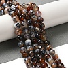 Dyed & Heated Natural Fire Crackle Agate Beads Strands G-P539-B01-15-2