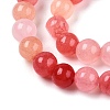 Dyed Natural White Jade Beads Strands G-T140-4mm-A12-4