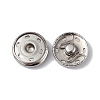 Non-Tarnish 202 Stainless Steel Snap Buttons BUTT-I017-01E-P-2