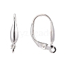 925 Sterling Silver Leverback Hoop Earring Findings STER-A002-180-2