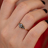 Flower 925 Sterling Silve Micro Pave Cubic Zirconia Finger Rings FS-WG7A18F-05-3