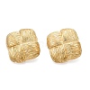 Ion Plating(IP) 304 Stainless Steel Stud Earrings EJEW-G395-39G-1