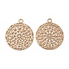 Rack Plating Brass Filigree Pendants KK-Q792-03LG-1