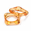 Transparent Acrylic Finger Rings RJEW-T010-03G-3