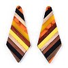 Transparent Resin & Walnut Wood Big Pendants LS-X-RESI-TAC0017-48-B01-2