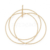 Brass Big Pendants KK-T038-148G-2