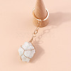 Raw Natural Quartz Crystal Pendant Keychains FIND-PW0017-12B-2