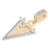 Brass Micro Pave Cubic Zirconia Pendants KK-M307-05G-2