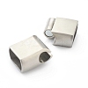 304 Stainless Steel Magnetic Clasps with Glue-in Ends STAS-B017-09P-3