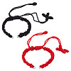 Nylon Weave Bracelets Making AJEW-TA00023-1