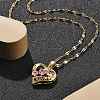 304 Stainless Steel Necklaces NJEW-R015-02G-3