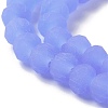 Imitation Jade Solid Color Glass Beads Strands EGLA-A034-J4mm-MD03-4