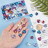 80Pcs 8 Style Electroplate Glass Charms GLAA-PH0001-81-6