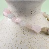 Natural Morganite Bead Stretch Bracelets BJEW-K213-49-4