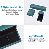 DICOSMETIC 3pcs 3 styles PU Leather Jewelry Storage Boxes Set CON-DC0001-07-5