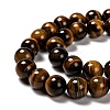 Natural Tiger Eye Round Bead Strands X-G-P072-33-10mm-3