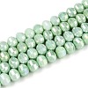 Anti-Tarnish Electroplate Glass Beads Strands GLAA-T025-8mm-19F-1