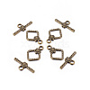 Tibetan Style Toggle Clasps X-TIBEB-A101564-AB-FF-2