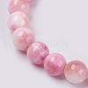 Natural Jade Beaded Stretch Bracelet BJEW-P214-27-6mm-2