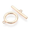 Brass Toggle Clasps X-KK-E057-09G-2