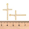 Brass Micro Pave Clear Cubic Zirconia Pendants KK-U017-09F-G-3