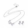 304 Stainless Steel Jewelry Sets SJEW-F211-01C-P-1