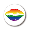 Rainbow Color Pride Flat Round Tinplate Lapel Pin GUQI-PW0001-034M-1