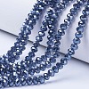 Electroplate Glass Beads Strands EGLA-A034-T2mm-A14-1