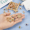 50Pcs 10 Colors Rhinestone Pendants IFIN-TA0001-53-14