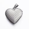 Tarnish Resistant 316 Stainless Steel Locket Pendants STAS-H389-25P-3