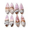 Natural Amethyst Lace Agate Pendants G-A244-07B-1