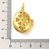Brass Micro Pave Clear Cubic Zirconia Pendants FIND-Z041-14A-3