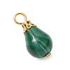 Imitation Gemstone Acrylic Pendants PALLOY-JF03329-02-4