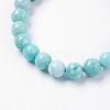 Natural Amazonite Beads Stretch Bracelets BJEW-JB03362-2