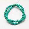 Round Natural Magnesite Beads Strands G-N0132-06-6mm-2