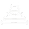 Acrylic Rulers Kit TOOL-WH0155-81-1