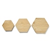 3Pcs 3 Sizes Bamboo with PU Leather Jewelry Display Tray Sets ODIS-B001-01-2
