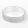 4 Row stretch Rhinestone Bracelet X-B115-4-1
