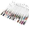 Mixed Gemstone/Glass Dowsing Pendulum Big Pendants G-H285-06P-1