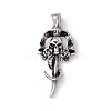 Tibetan Style 304 Stainless Steel Pendants STAS-H170-32AS-1