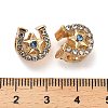 Alloy Rhinestone European Beads FIND-Q115-06G-3