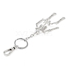 Alloy Pendant Keychain SKUL-PW0002-057P-2