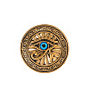 Eye of Ra Alloy & Plastic Brooch Pin JEWB-Z031-07AG-1