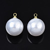 ABS Plastic Imitation Pearl Pendants SACR-T360-03-2