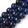 Natural Tiger Eye Bead Strands G-P230-08-B-14mm-1