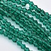 Faceted Bicone Glass Beads Strands LS-EGLA-P017-3mm-09-1