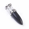 Natural Obsidian Big Pointed Pendants G-F639-08B-1