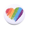 Rainbow Heart Iron Brooch JEWB-P009-B02-1