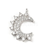 Brass Micro Pave Cubic Zirconia Pendants KK-M322-44P-1